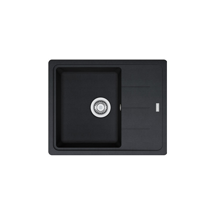 Zlewozmywak wbudowywany, Franke Basis BFG 611-62 , czarny odpływ, czany mat