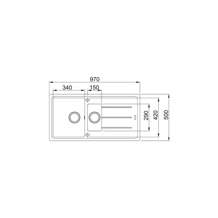 Zlewozmywak wbudowywany, Franke Basis BFG 651-78 ,onyx