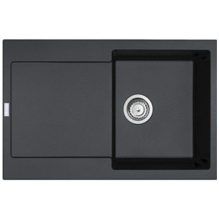Zlewozmywak wbudowywany, Franke Maris MRG 611-78 , czarny korek, czarny mat