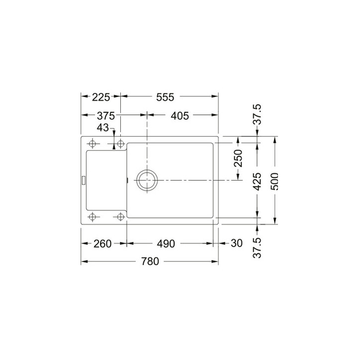 Zlewozmywak wbudowywany, Franke Maris MRG 611-78 XL , czarny mat