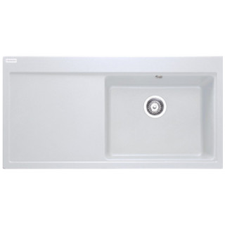 Zlewozmywak wbudowywany, Franke Maris MRG 651-97 ,stalowy ociekacz, czarny mat