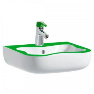 Umywalka Laufen Florakids 45x41 cm, biały/czerwony