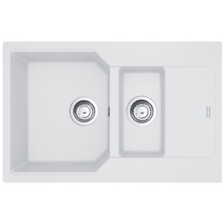 Zlewozmywak wbudowywany, Franke Urban UBG 620-36-33  ,czarny odpływ,czarny mat