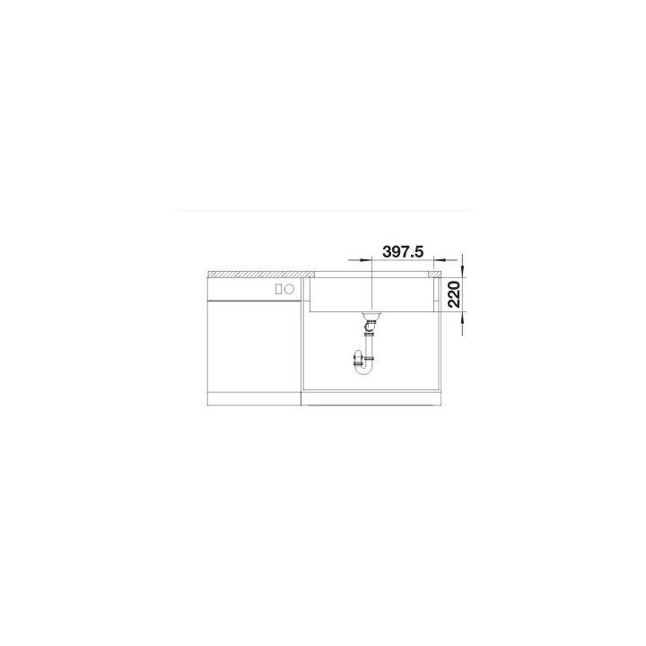 Blanco Legra 6 Siligranit zlewozmywak do zabudowy 58,5x50cm bez korka automatycznego,  biały