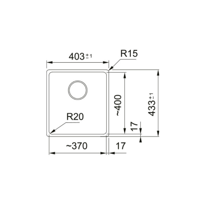 Zlewozmywak z Fragranitu Franke Box Center BWX 120-41-27, stal szlachetna