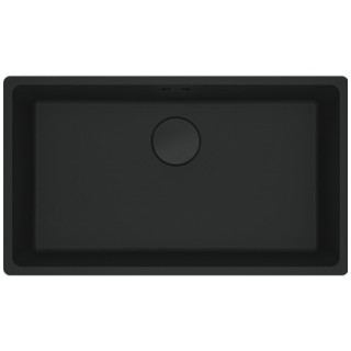 Zlewozmywak z Fragranitu Franke Maris MRG 110-72, czarny mat