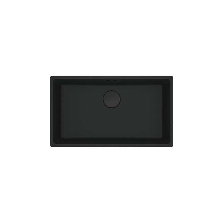 Zlewozmywak z Fragranitu Franke Maris MRG 110-72, czarny mat