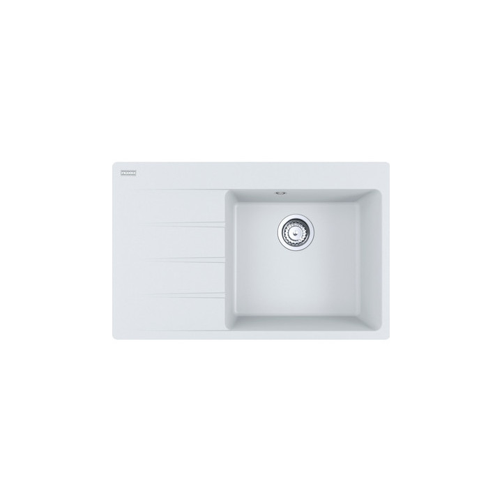 Zlewozmywak Franke Centro CNG 611-62 TL, ociekacz z prawej strony, czarny odpływ, czarny mat