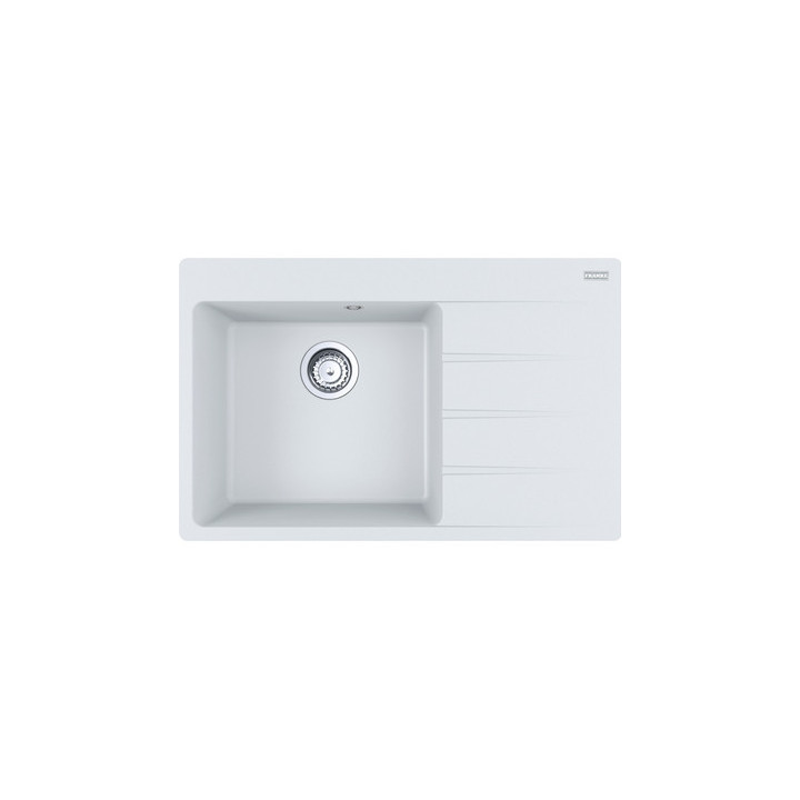 Zlewozmywak Franke Centro CNG 611-78 TL, ociekacz z lewej strony, czarny odpływ, czarny mat