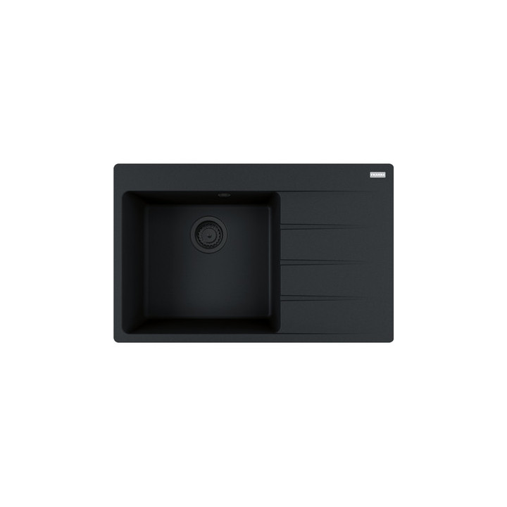 Zlewozmywak Franke Centro CNG 611-78 TL, ociekacz z prawej strony, czarny mat