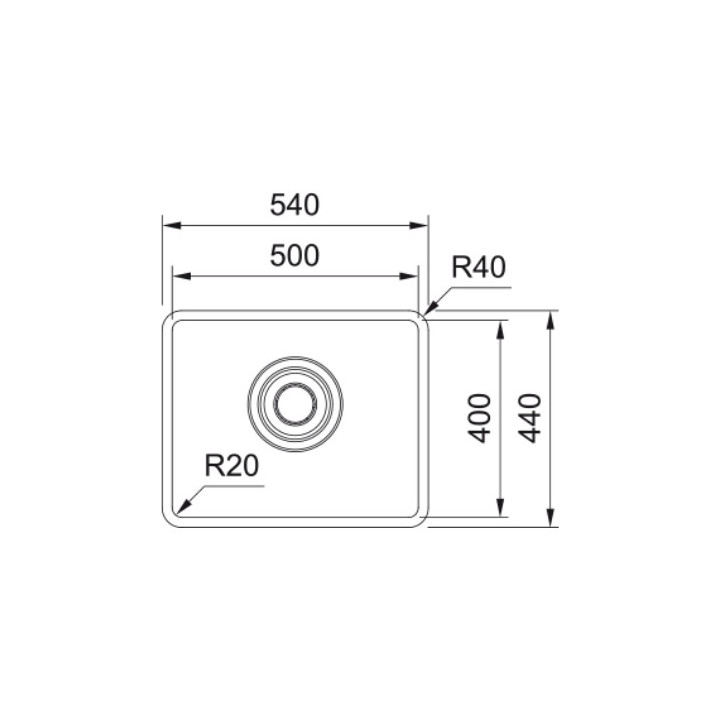 Zlewozmywak Franke Maris MRG 610-54 FTL, czarny mat