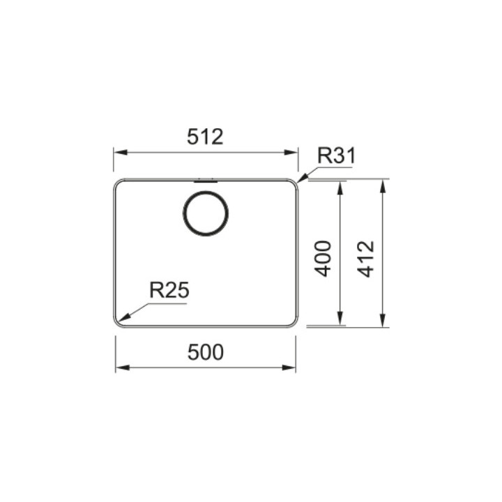 Zlewozmywak Franke Mythos MYX 210-45, stal szlachetna