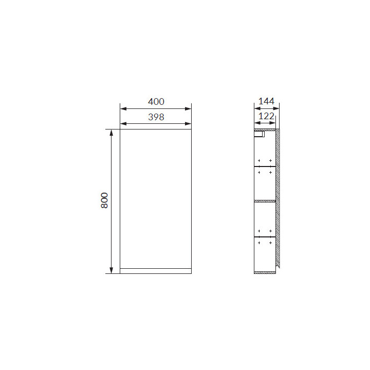 Szafka podumywalkowa Cersanit Moduo  80, antracyt