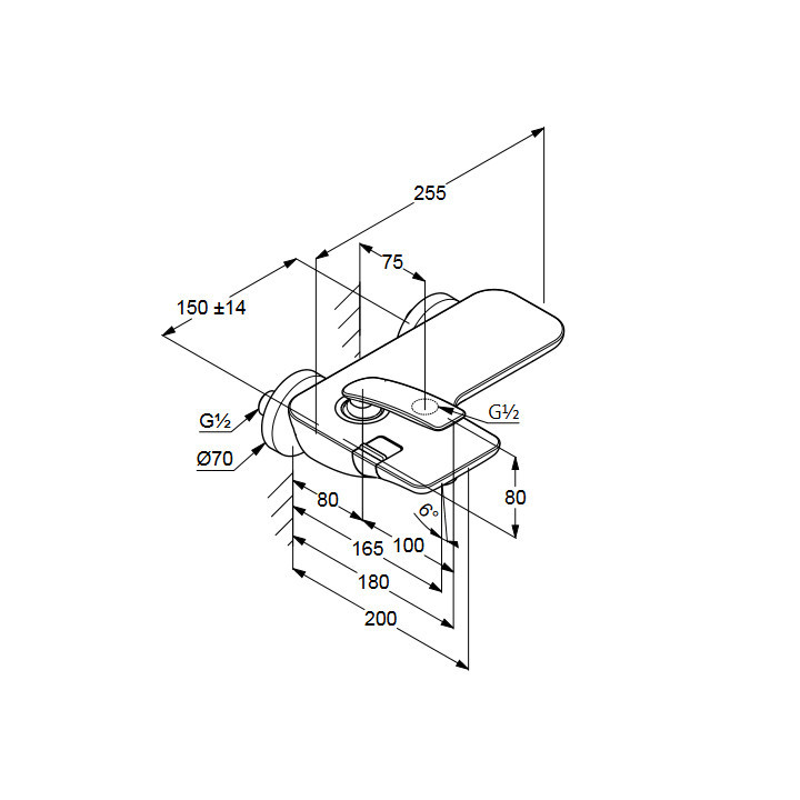 Bateria wannowo - natryskowa Kludi Balance