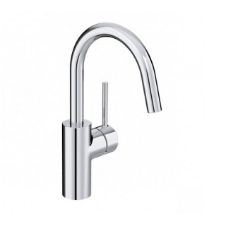 Jednouchwytowa bateria umywalkowa, obrotowa wylewka, bez zest.odpł, KLUDI BOZZ - Biały mat  