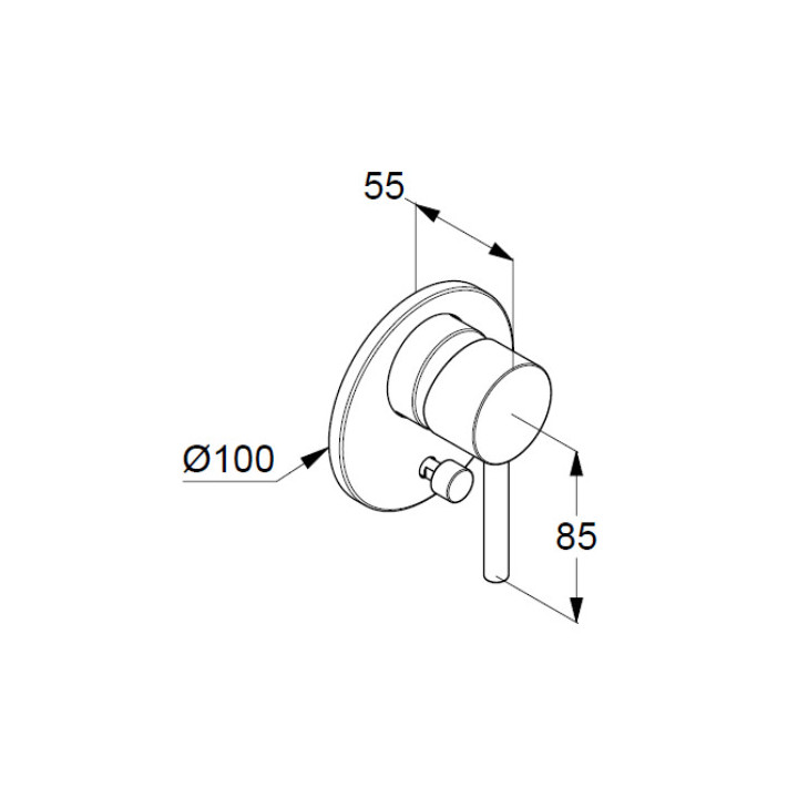 Bateria wannowo-natryskowa podtynkowa Kludi BOZZ- sanitbuy.pl