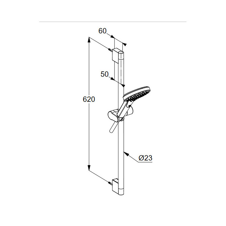 Zestaw natryskowy Dive X  Kludi- DIVE, chrom