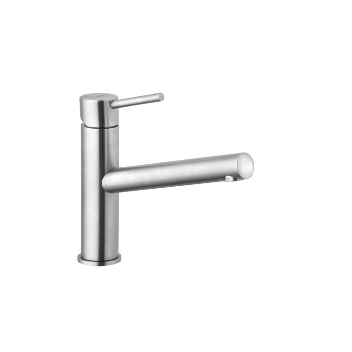 Bateria kuchenna jednouchwytowa, Kludi Steel, stal szlachetna szczotkowana