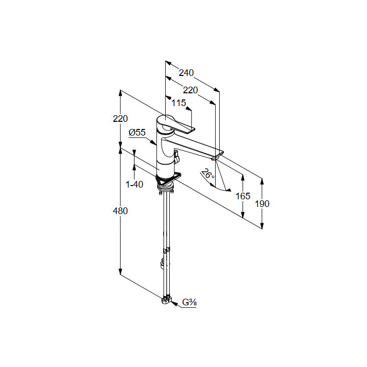 Bateria kuchenna jednouchwytowa  Multi DN 15, Kludi MIX, chrom