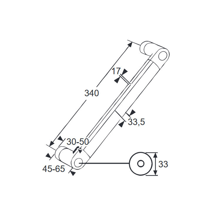 Profilaktyczny pręt ścienny Kludi Sirena Care , specjalistyczna, chrom 