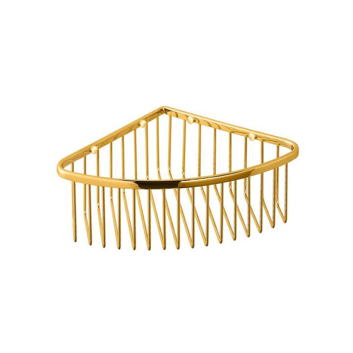 Koszyk Stella narożny wysoki 20x20 cm, chrom