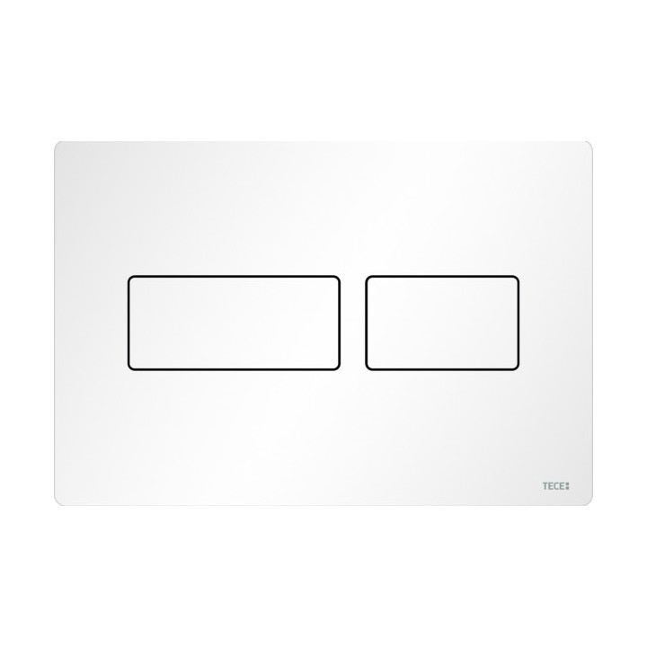 Przycisk spłukujący do WC TECEsolid, spłukiwanie dwoma ilościami wody - mosiądz szczotkowany