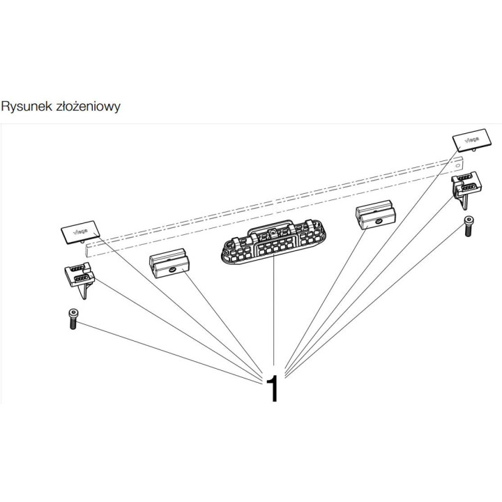 Ruszt Viega Advantix Vario do odpływu liniowego- sanitbuy.pl