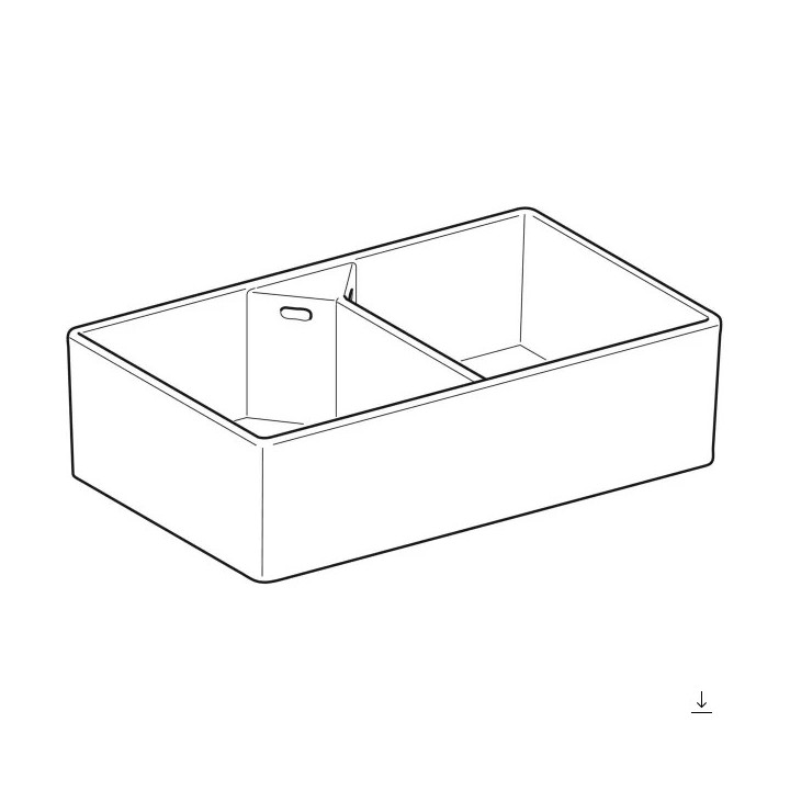 Umywalka wielofunkcyjna Geberit Publica,60x50cm, biała