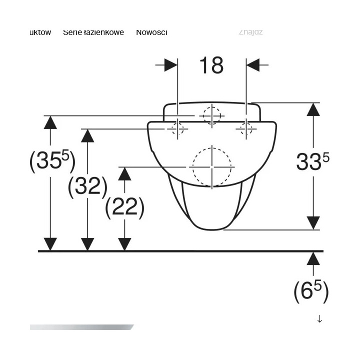 Nakładka sedesowa dla dzieci  Geberit Bambini, szara