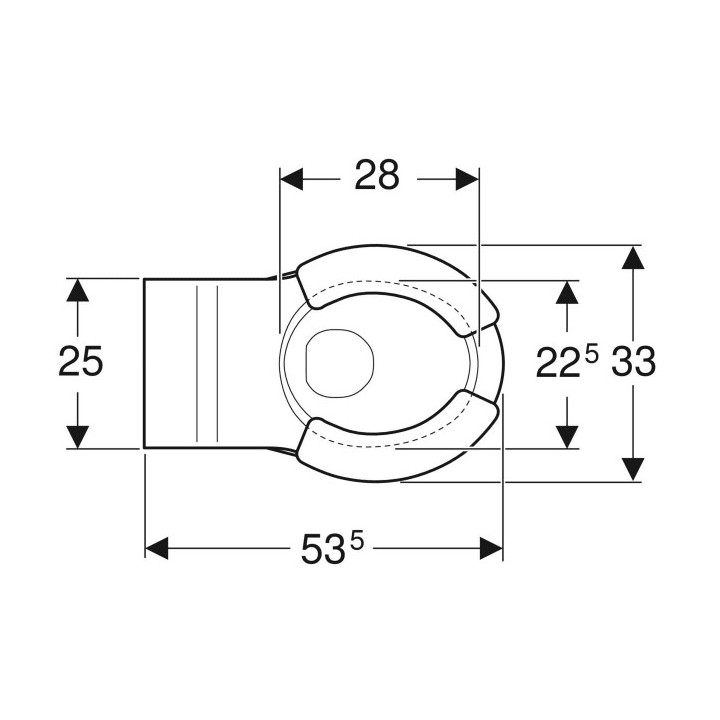 Wisząca miska WC dla dzieci ,lejowa, Geberit Bambini, biała