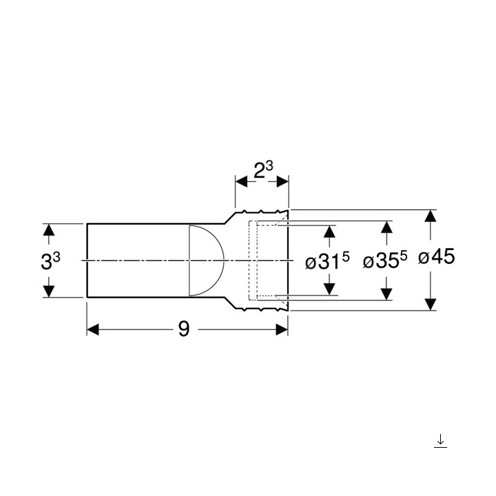 Umywalka narożna ścienna  Geberit iCon, biała