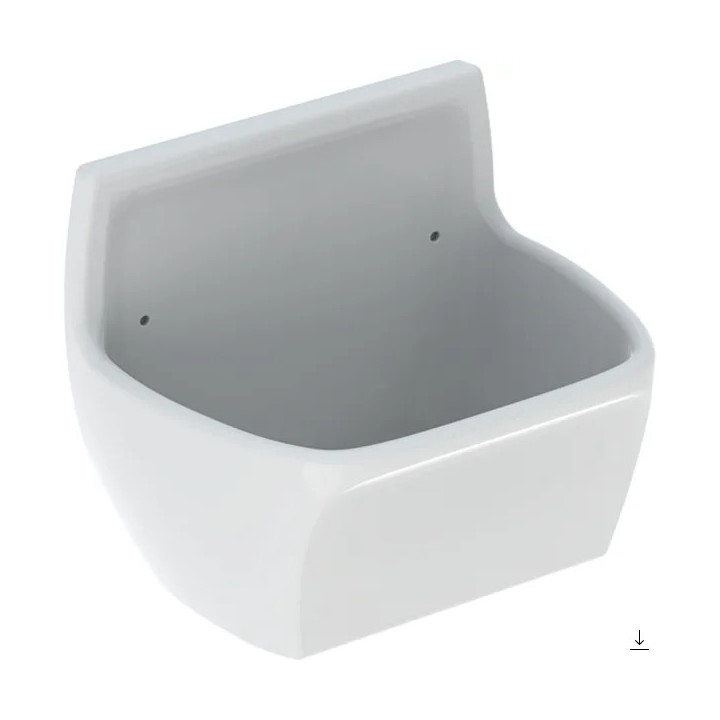 Pisuar Geberit Sorso, do pokrywy, dopływ z tyłu, odpływ do tyłu, biała