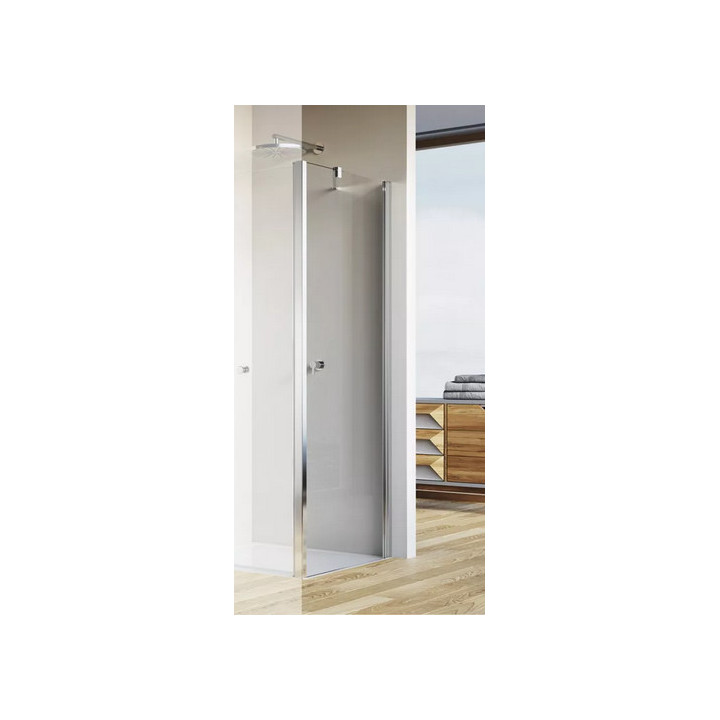 Drzwi prysznicowe SanSwiss Solino, szer. 1000 mm, wys. 2000 mm, srebrny mat, przezroczyste 