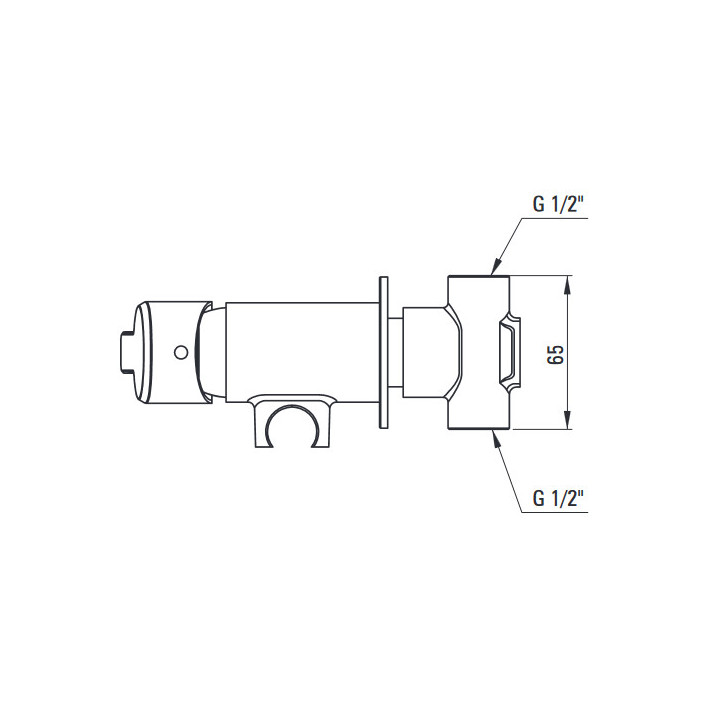 Bateria bidetowa jednouchwytowa stojąca, Deante Arnika, chrom
