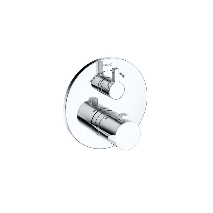 Bateria natryskowa podtynkowa z termostatem, Kludi Nova Fonte  , biały mat