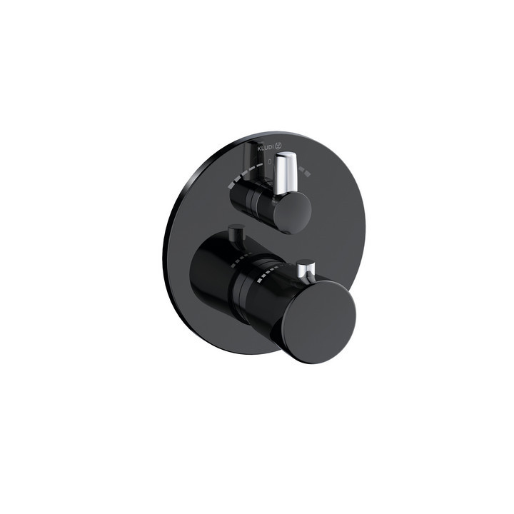 Bateria wannowo-natryskowa podtynkowa, Kludi Balance, biała/chrom