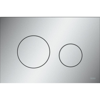 Przycisk spłukujący do WC TECEsolid z metalu, spłukiwanie dwoma ilościami wody - stal nierdzewna szczotkowana