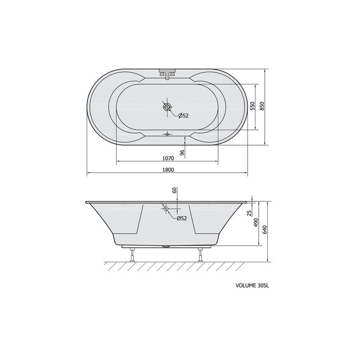 Wanna prostokątna ze stelażem 200x120x45cm Polysan DUO, biała
