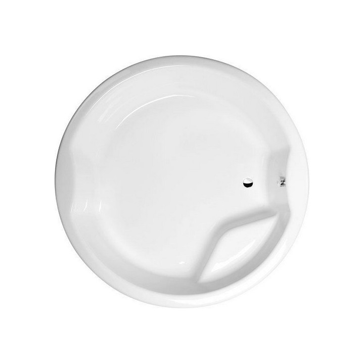 Wanna narona 130x130x43cm Polysan SIRIUS,  biała