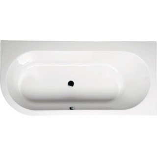 Wanna asymetryczna 165x90x48cm Polysan ASTRA L, biała
