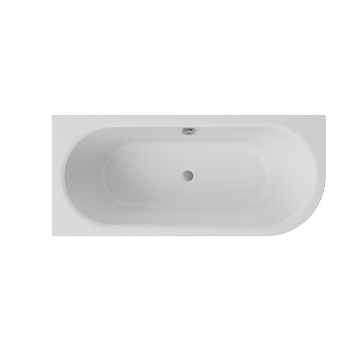 Wanna prostokątna Besco Shea, 160x70cm, akrylowa, biała