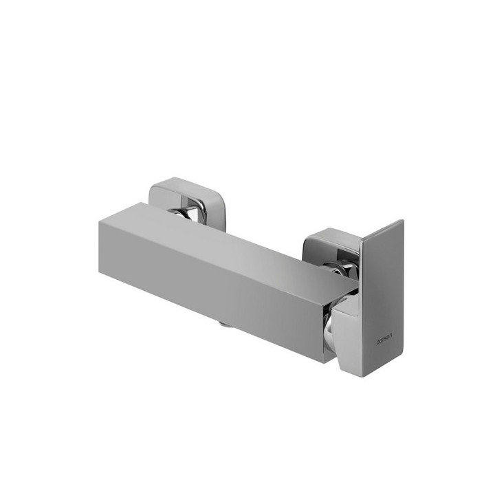 Zestaw prysznicowy Corsan Lugo czarna bateria ze słuchawką prysznicową