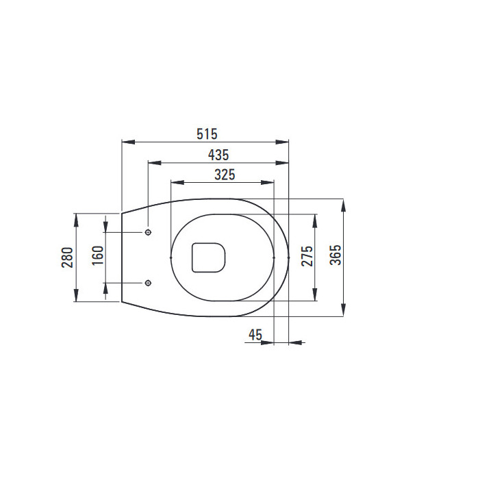 Miska WC z deską bezkołnierzową, Deante SILIA, biała