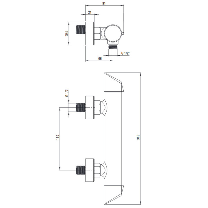 Bateria bidetowa podtynkowa ze słuchawką typu bidetta, Deante Arnika, złoty