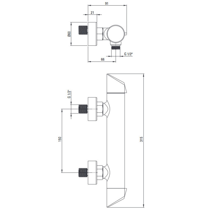 Bateria bidetowa podtynkowa ze słuchawką typu bidetta, Deante Arnika, złoto szczotkowane