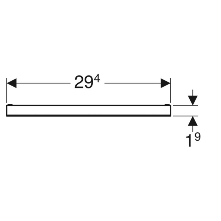 Zestaw wykończeniowy do odpływu ściennego do prokrycia płytkami ceramicznymi bez ramki, Geberit