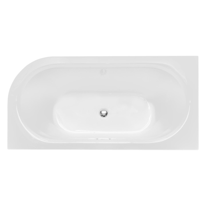 Wanna prostokątna Besco Shea, 160x70cm, akrylowa, biała