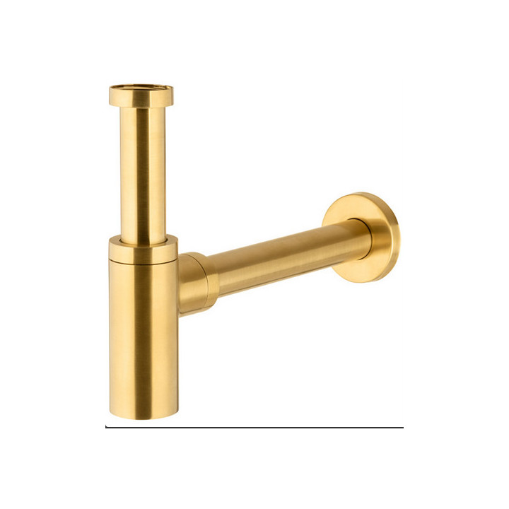 Syfon umywalkowy butelkowy, KFA Armatura, złoty