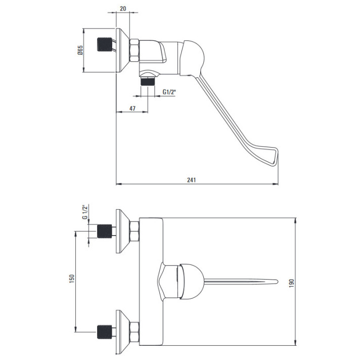 Bateria umywalkowa z  obrotową wylewką -Eco-głowica, Deante Corio, chrom