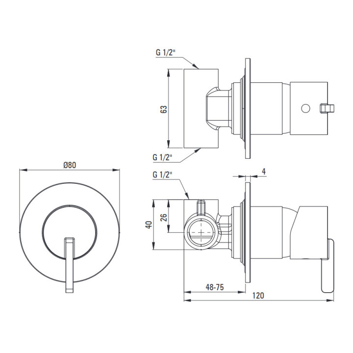 Bateria prysznicowa z zestawem prysznicowym, Deante Silia, titanium